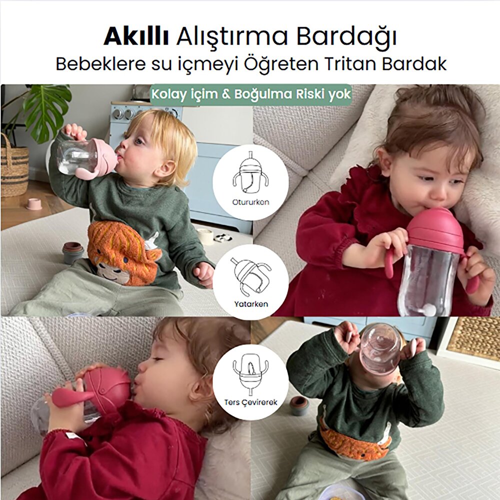 Tritan Alıştırma Bardağı 220 ml - Willow Green