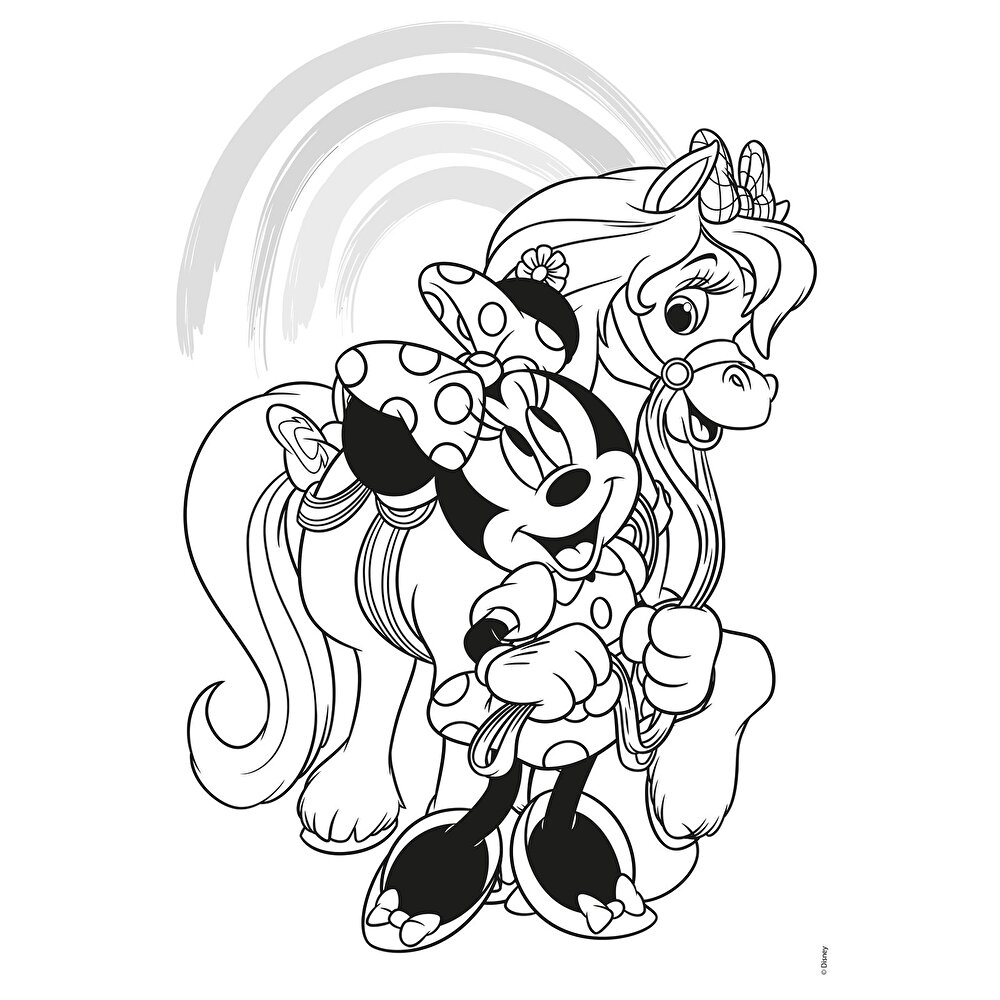 MINNIE SİMLİ ÇIKARTMALI BOYAMA KİTABI