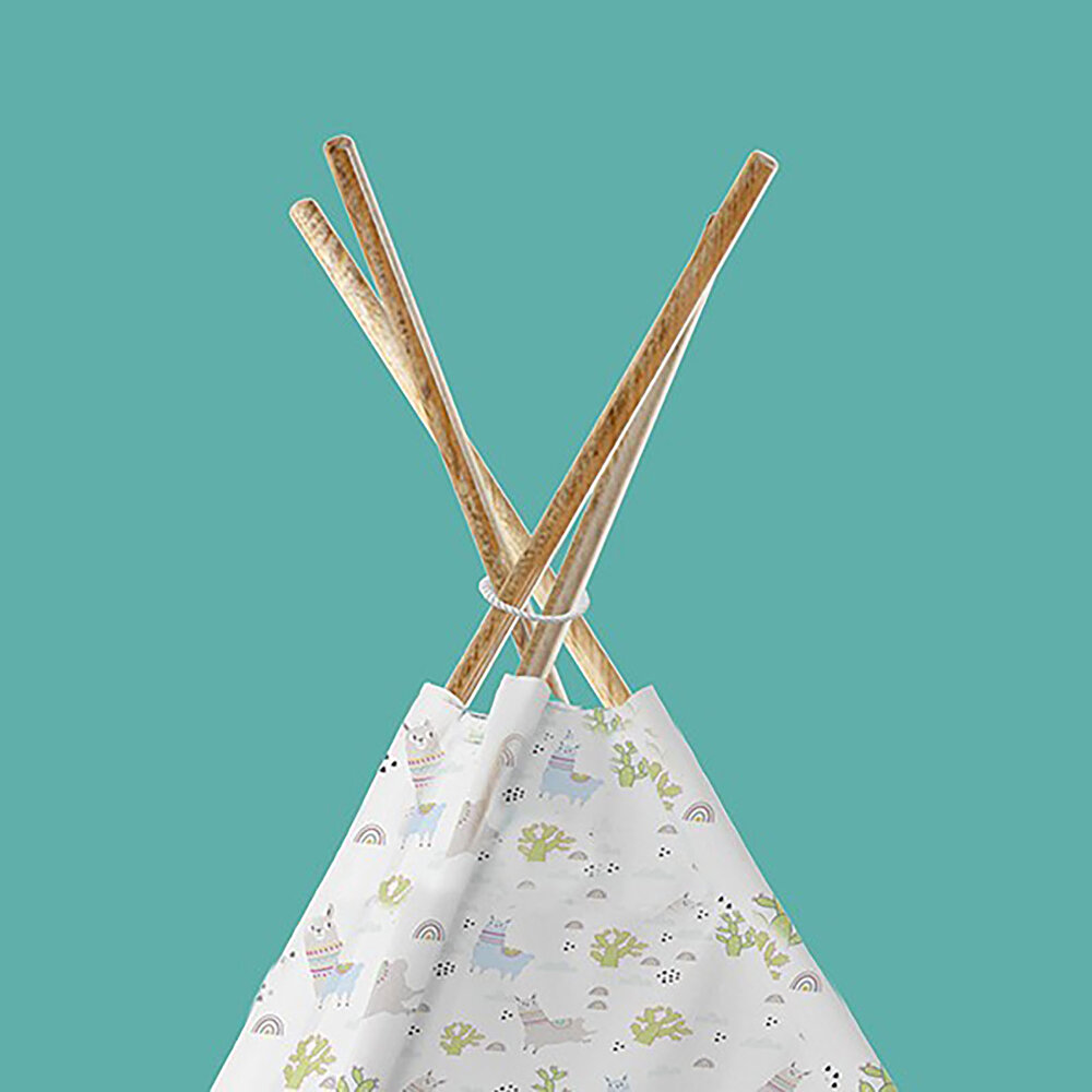 Desenli Ahşap Oyun Çadırı