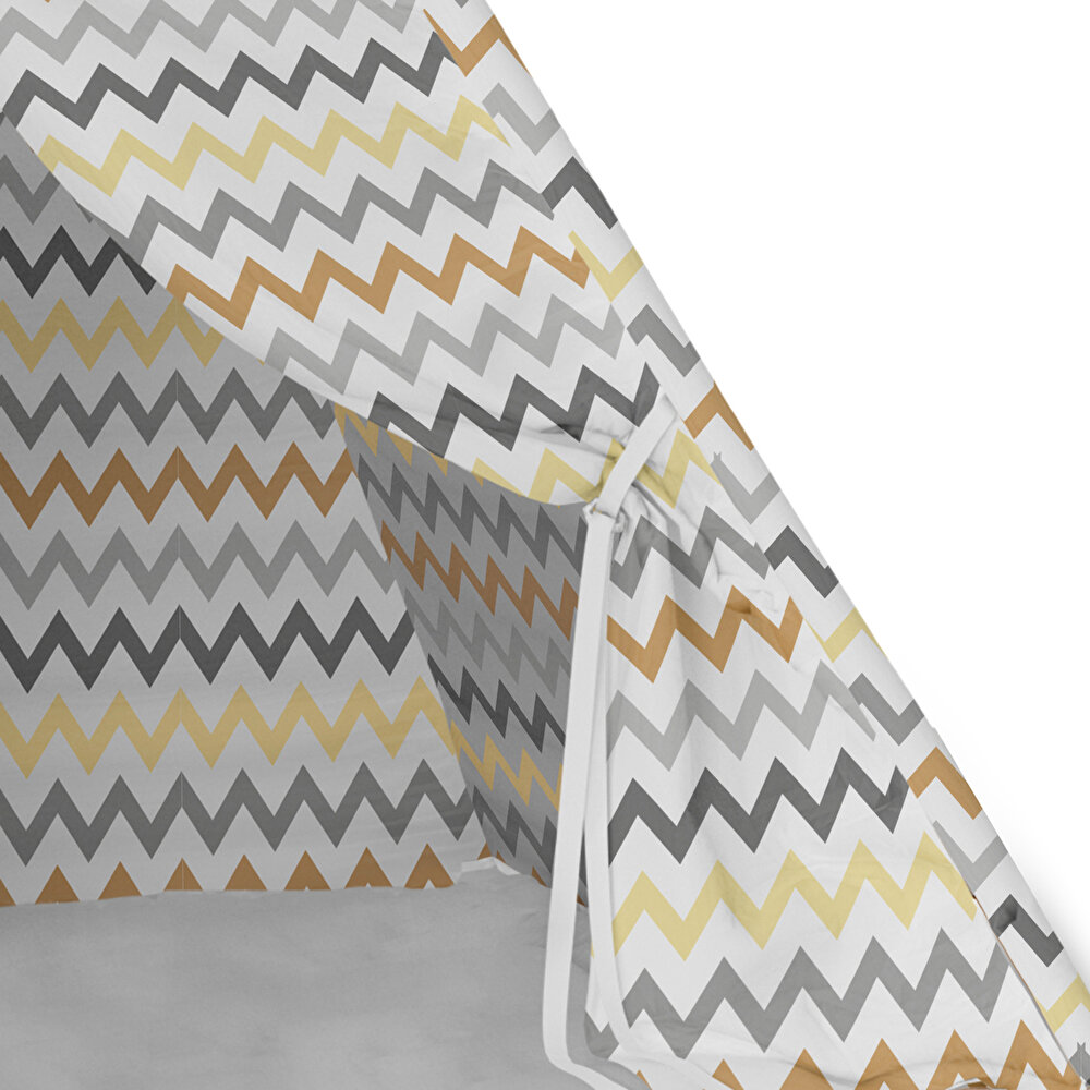 Desenli Ahşap Oyun Çadırı