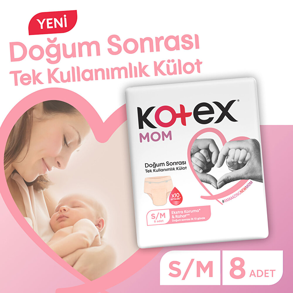 Mom Doğum Sonrası Emici Külot S/M (8X6)