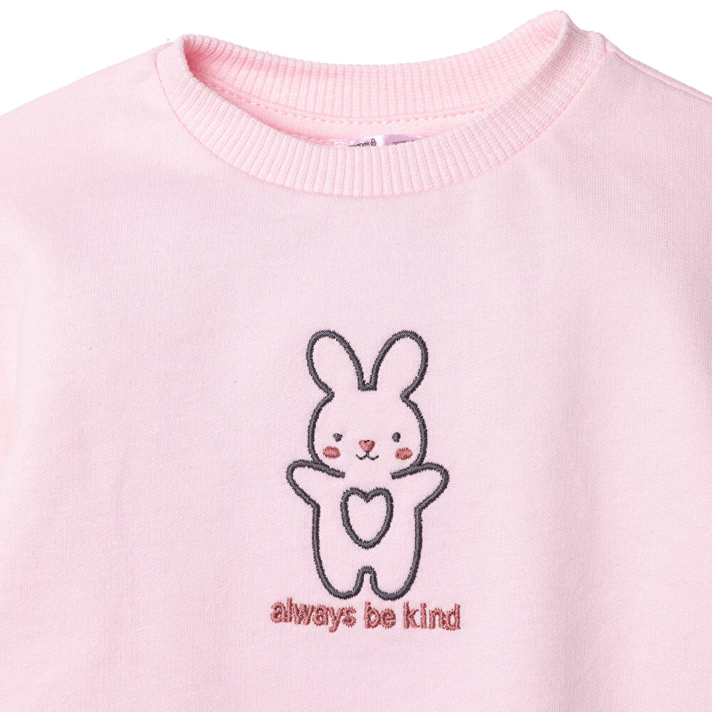 Kız Bebek Monochrome Bluz-Tayt Üç İplik Uzun Kol Reçme Paça