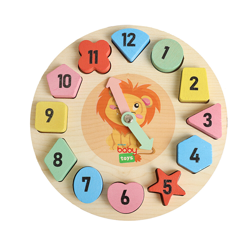 Montessori Ahşap Puzzle Saat