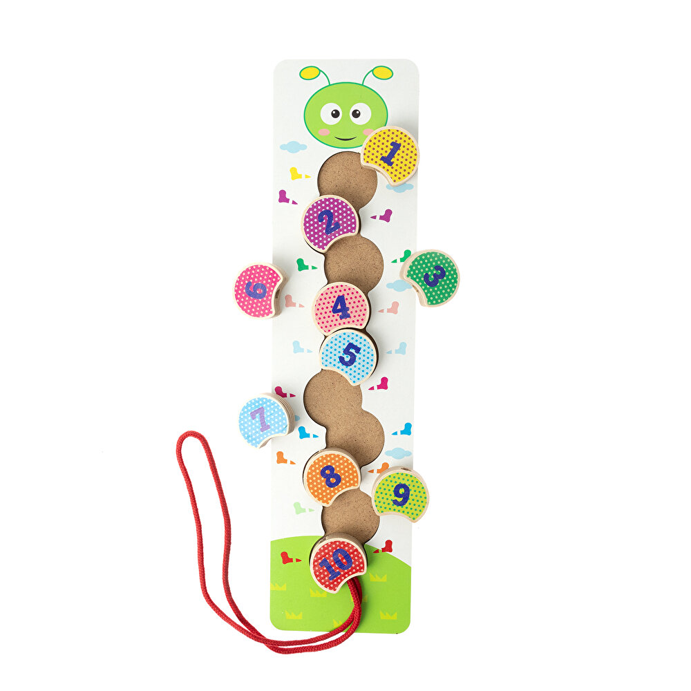 Montessori Tırtıl İpe Dizme oyunu