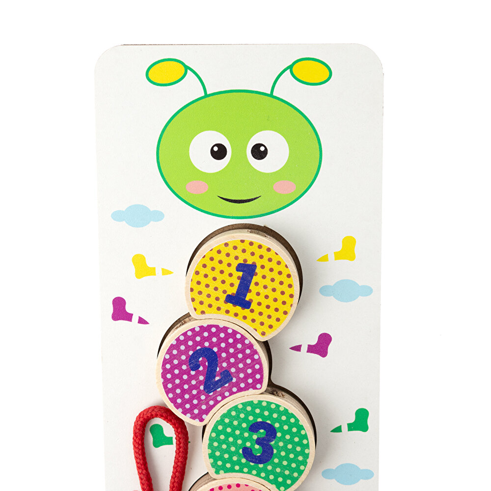 Montessori Tırtıl İpe Dizme oyunu