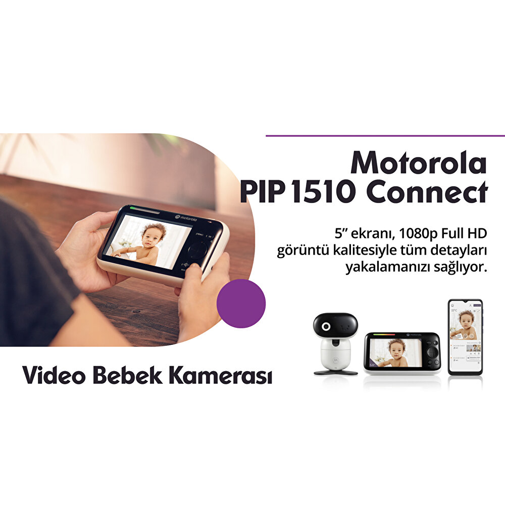 PIP 1510 FHD Wifi CONNECT Bebek Kamerası 5 inç LCD