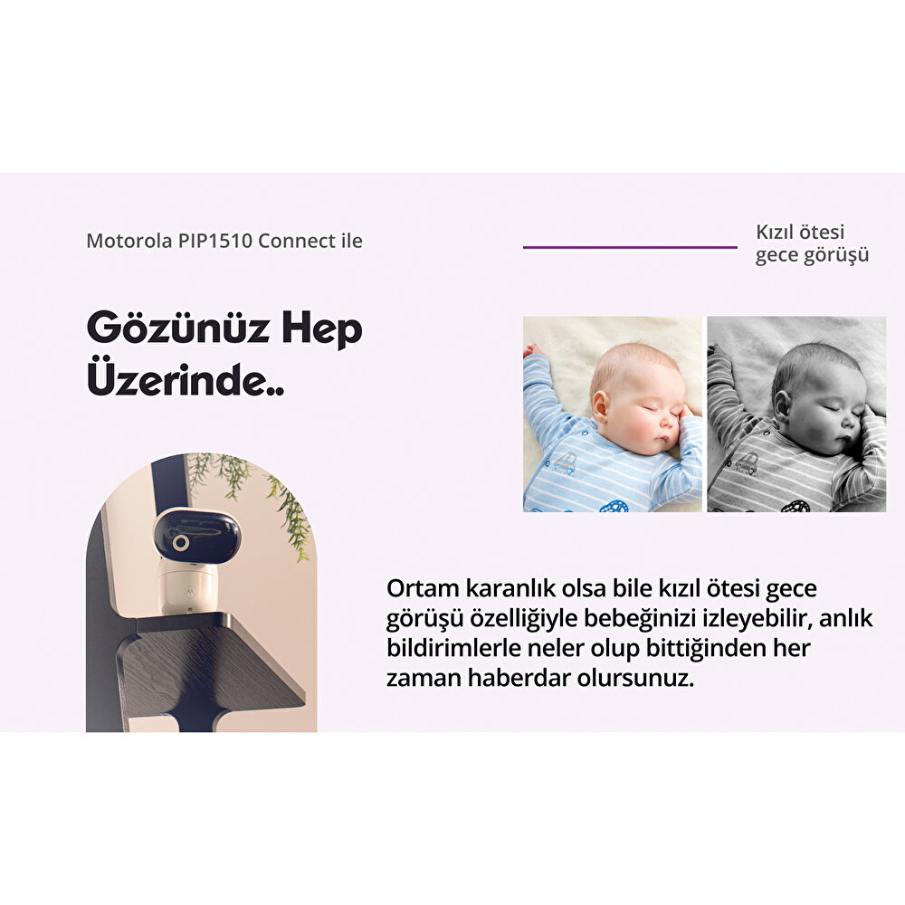 PIP 1510 FHD Wifi CONNECT Bebek Kamerası 5 inç LCD