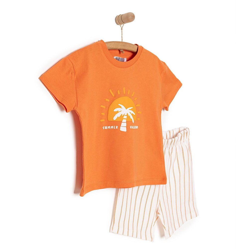 Motto Boy Erkek Tshirt-Şort Erkek Bebek