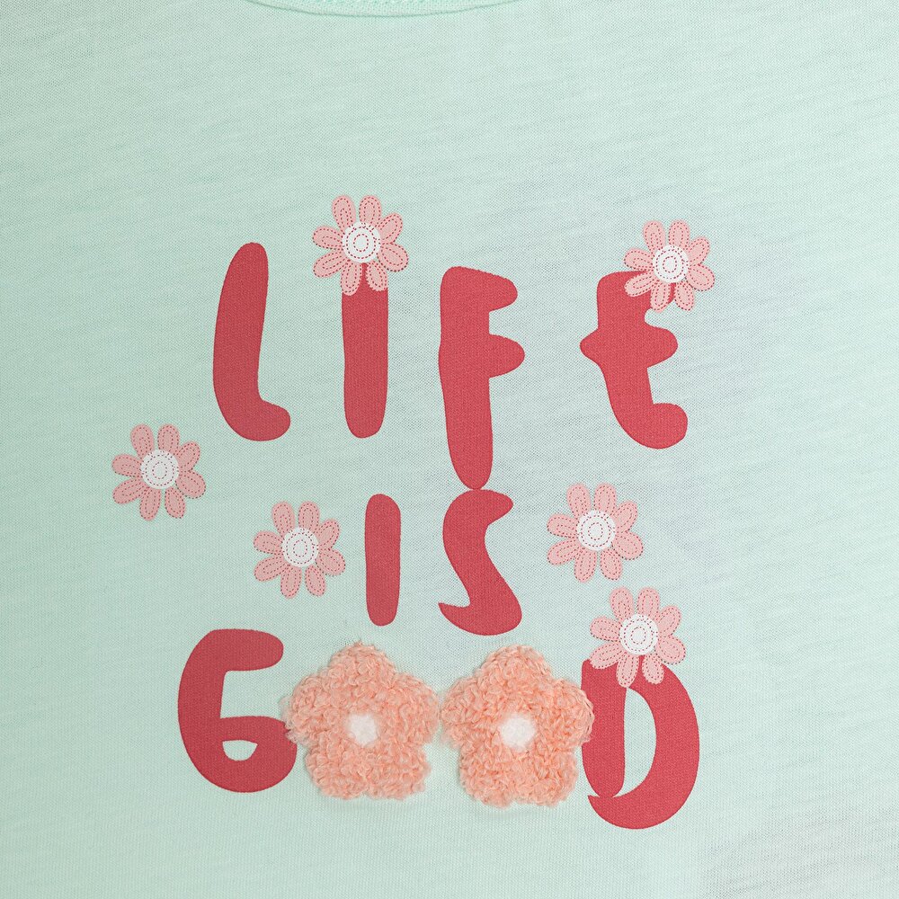 Motto Girl Tshirt-Şort