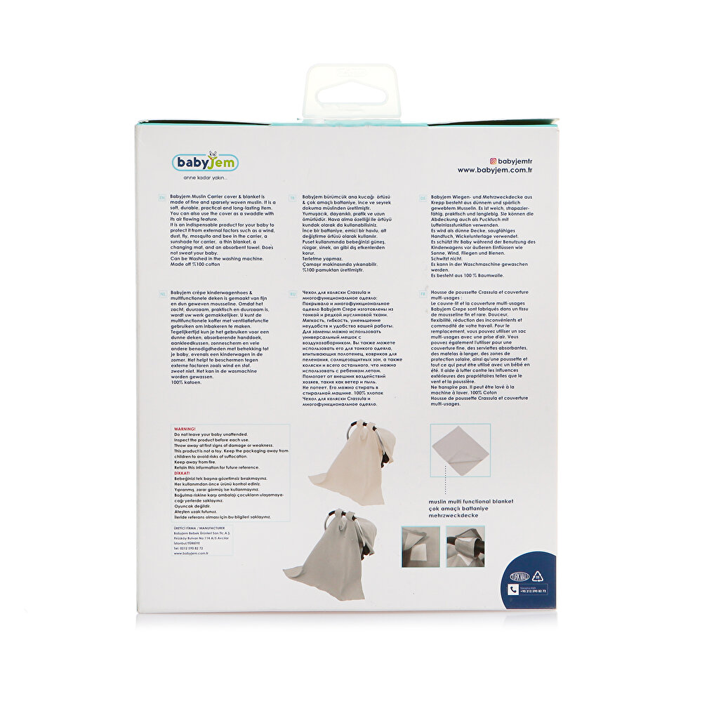 Müslin Ana Kucağı Örtüsü