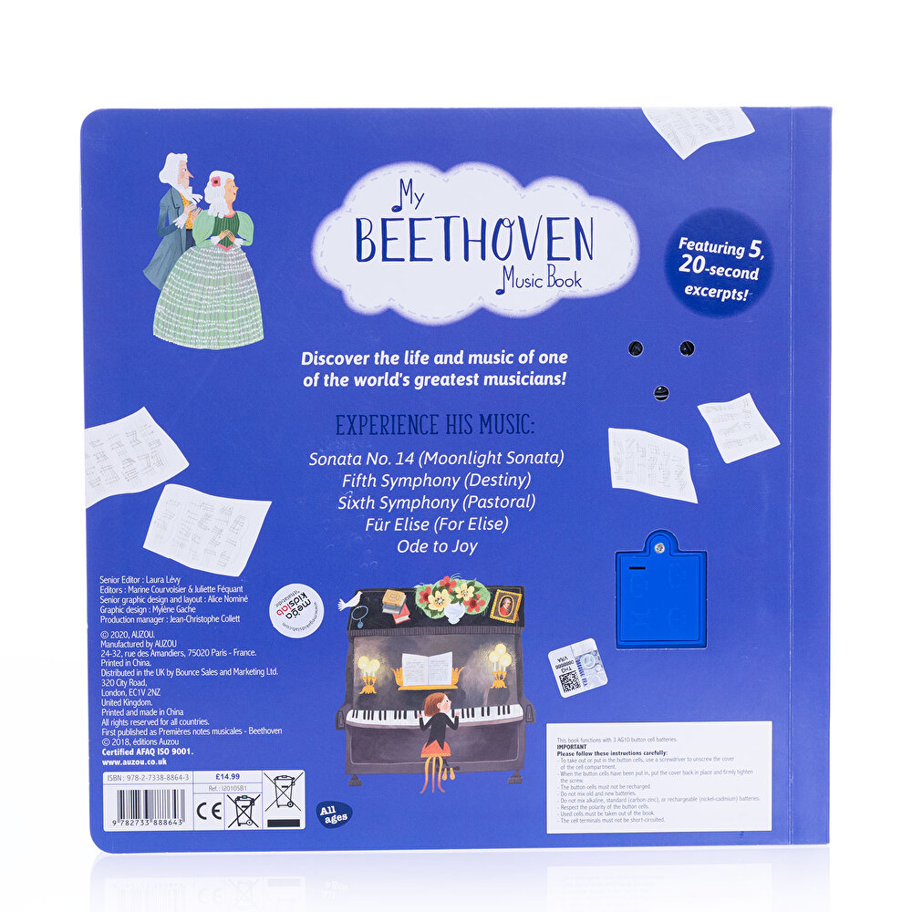My Music Series: My Beethoven Music Book ingilizce müzikli sesli kitap
