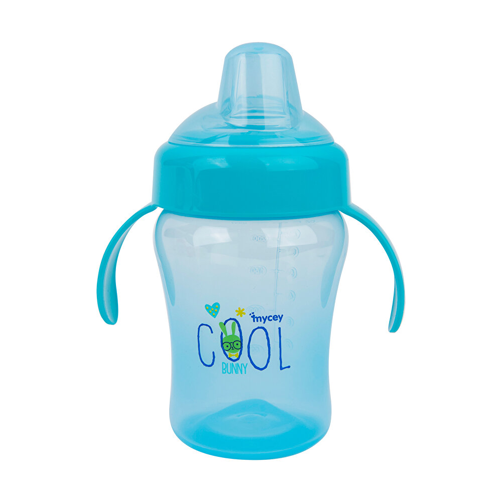 Cool Bunny Kulplu Alıştırma Bardağı 0+ Ay 240 ml Mavi