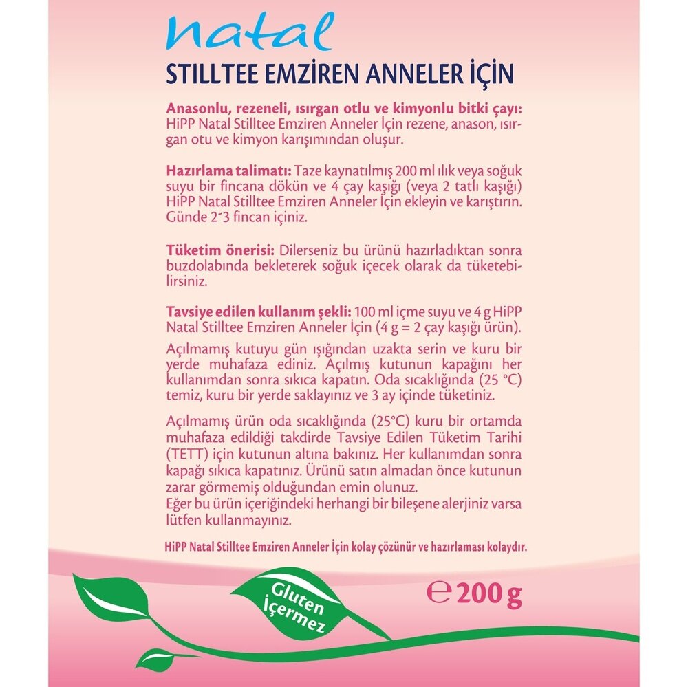 Natal Stilltee Emziren Anneler İçin Bitki Çayı 200 gr