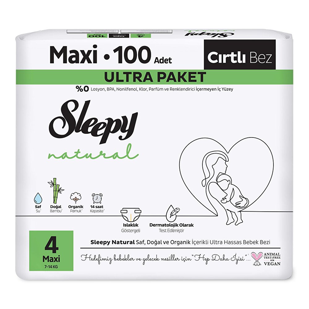 Natural 4 Beden 100 Adet