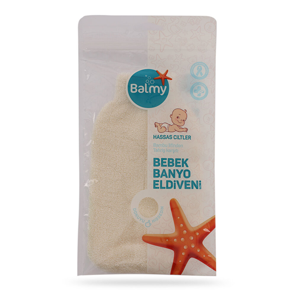 Naturel Bambu Bebek Banyo Eldiveni