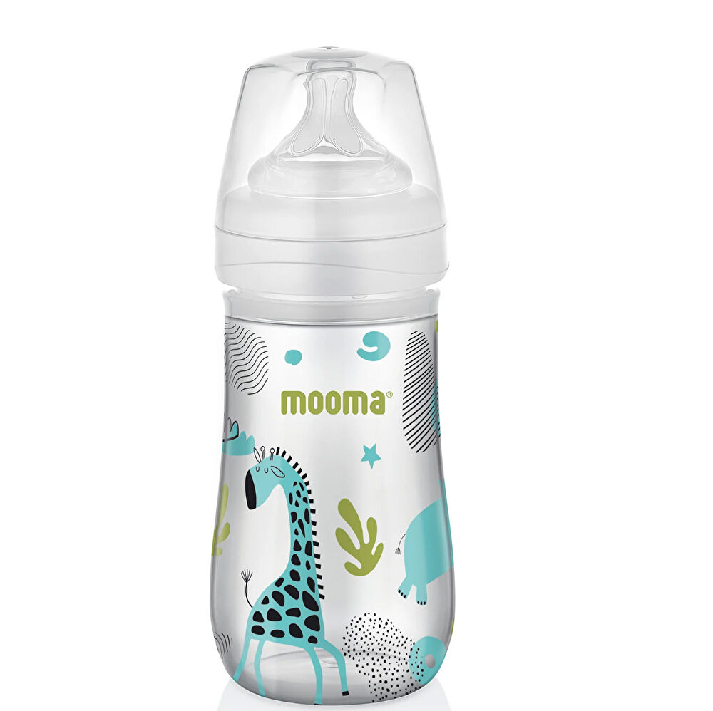 Neeko Hayvan Desenli Biberon 250 ml Orta Akış