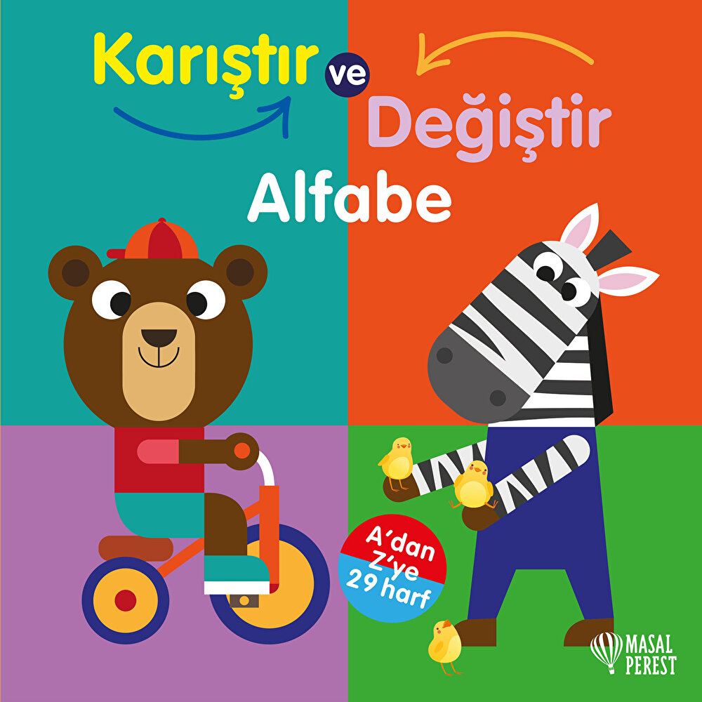 Karıştır Değiştir Kim Alfabe Eğitici Bebek Kitabı