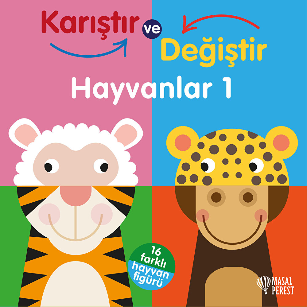 Karıştır Değiştir Hayvanlar 1 Eğitici Bebek Kitabı