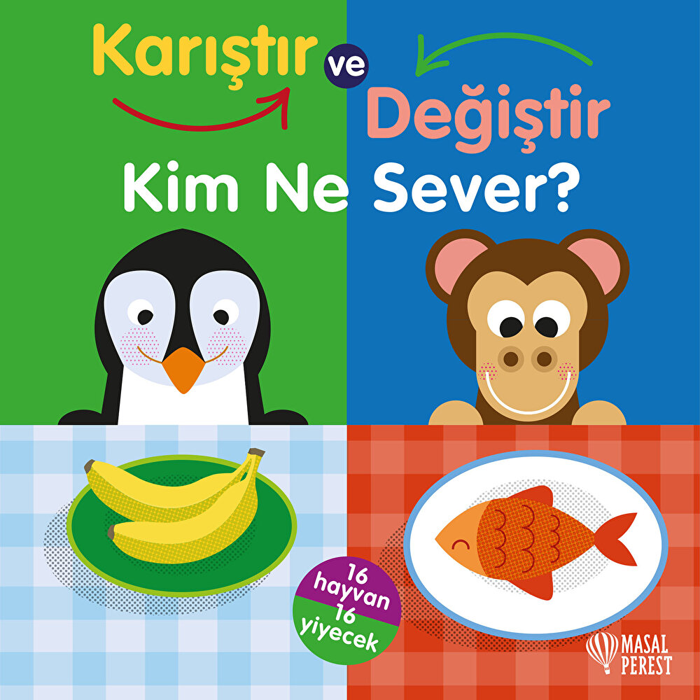 Karıştır Değiştir Kim Ne Sever Eğitici Bebek Kitabı