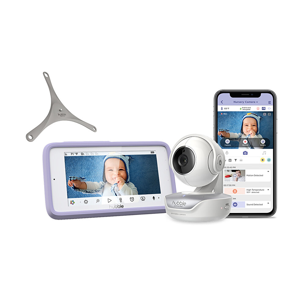 Nursery Pal Deluxe 5’’ Dokunmatik Ekranlı WİFİ Pilli Bebek Kamerası