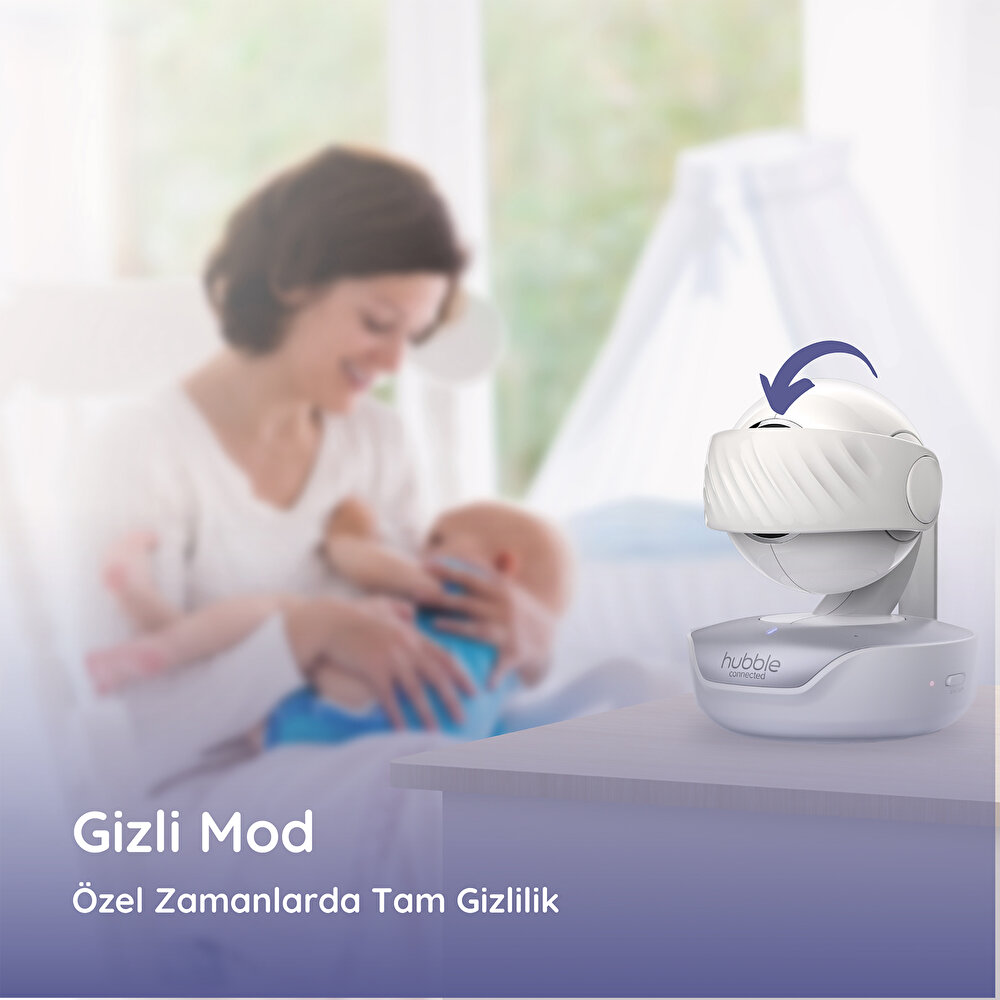 Nursery Pal Deluxe 5’’ Dokunmatik Ekranlı WİFİ Pilli Bebek Kamerası