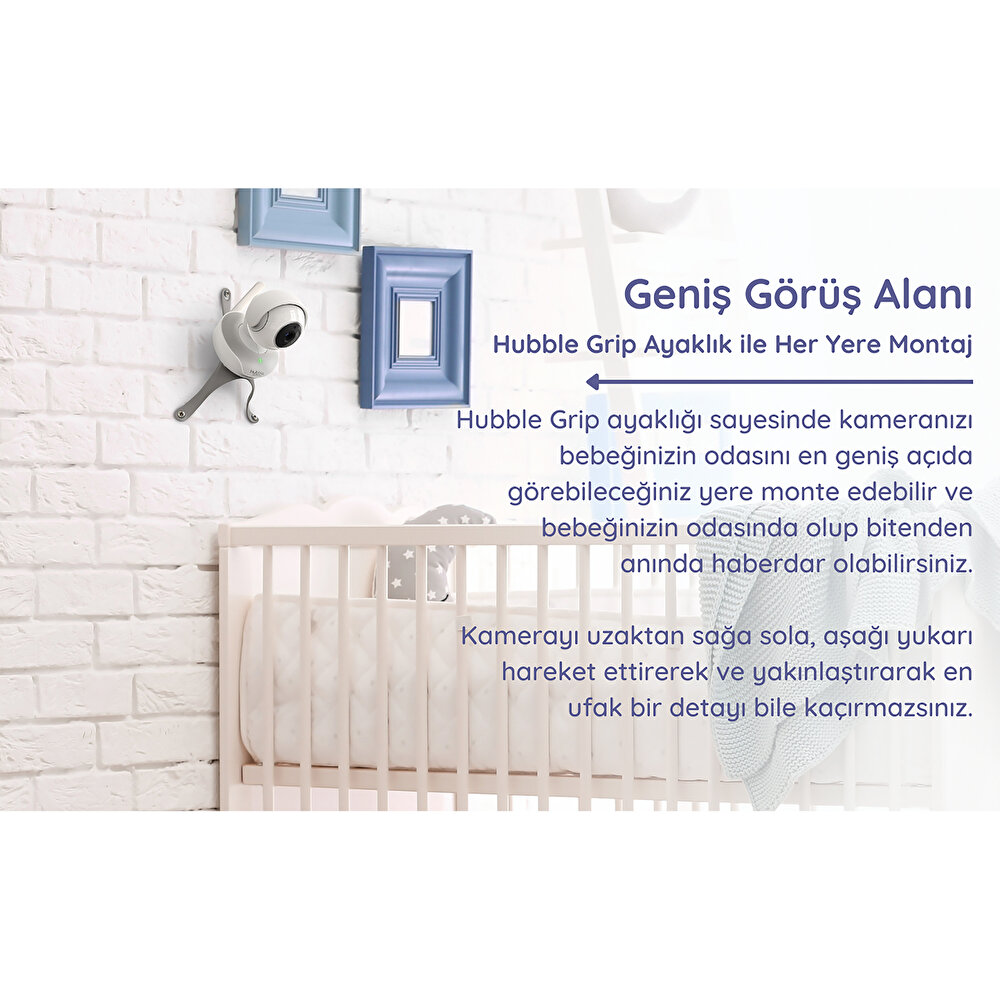Nursery Pal Deluxe 5’’ Dokunmatik Ekranlı WİFİ Pilli Bebek Kamerası