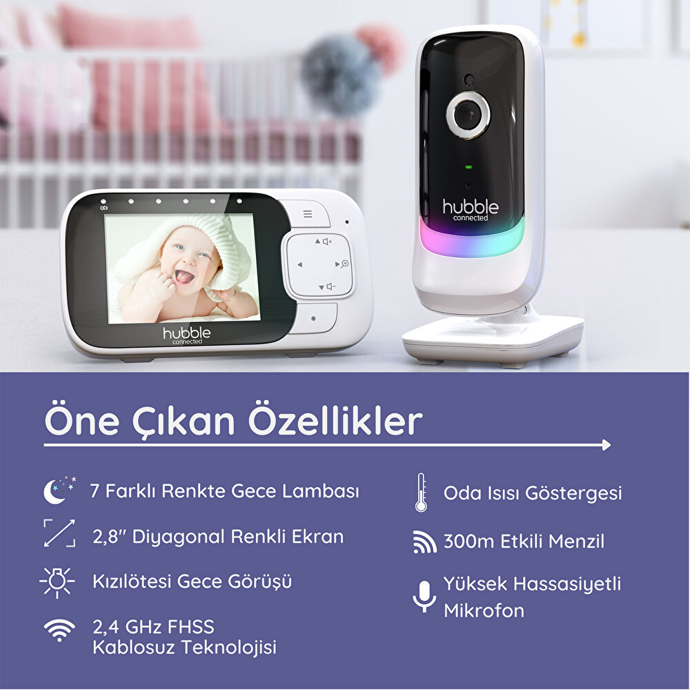 Nursery View Glow 2,8’’ Dijital Ekranlı Bebek Kamerası