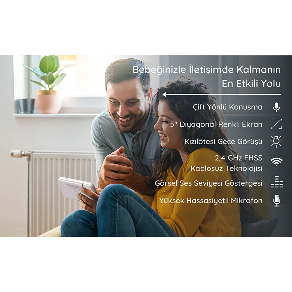 Nursery View Pro 5’’ Dijital Ekranlı Bebek Kamerası
