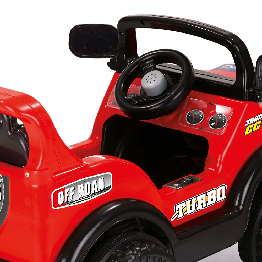 Off Road 6 V Akülü Araba Uzaktan Kumandalı 4*2 Kırmızı