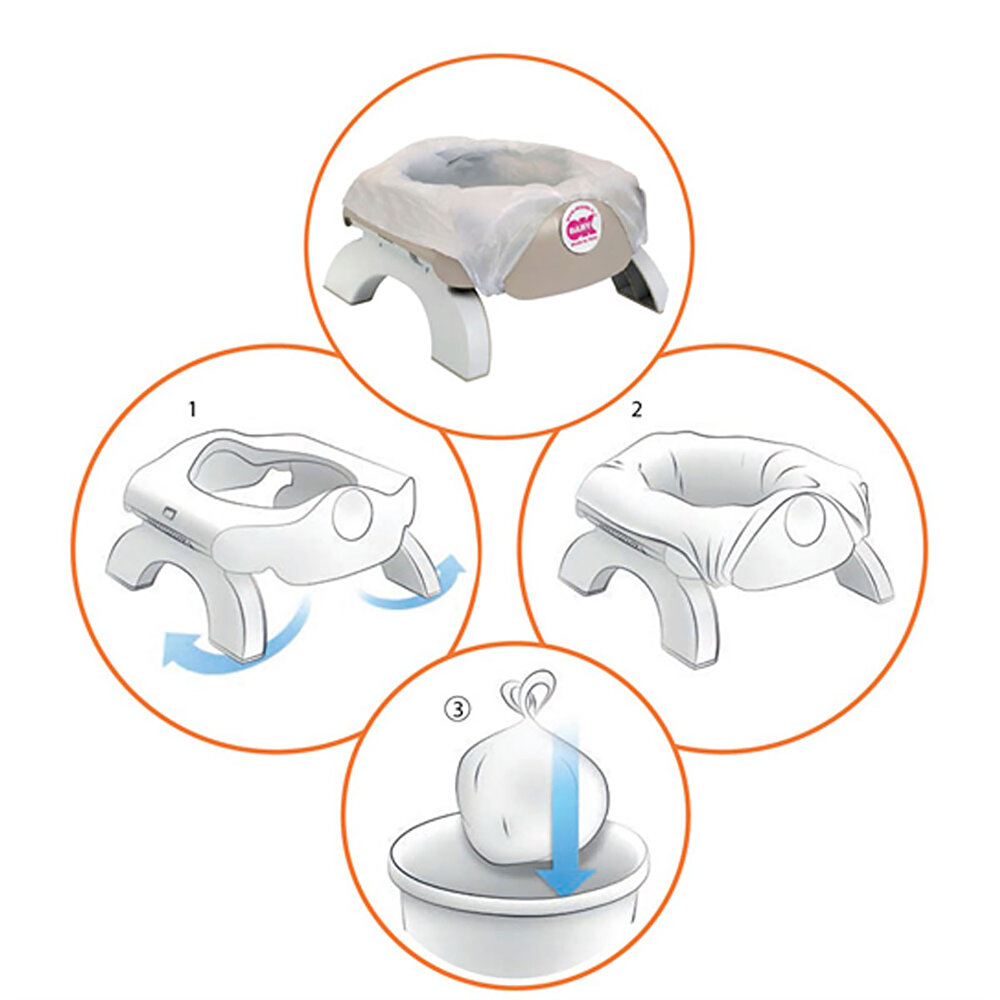 Roady Gri Katlanabilir Oturak Ve Klozet Adaptörü