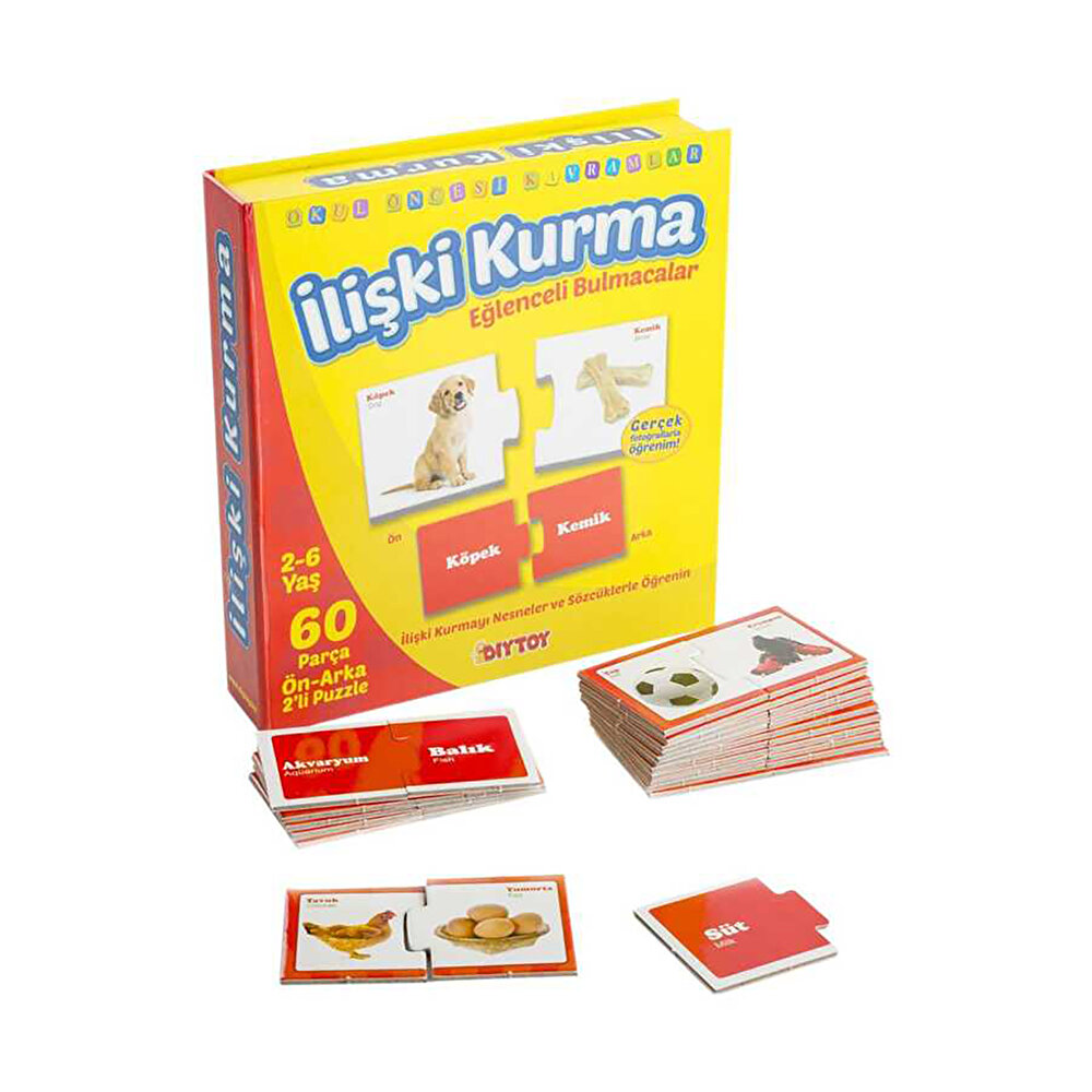 Dıy Toy Okul Öncesi İlişki Kurma Eğlenceli Bulmacalar