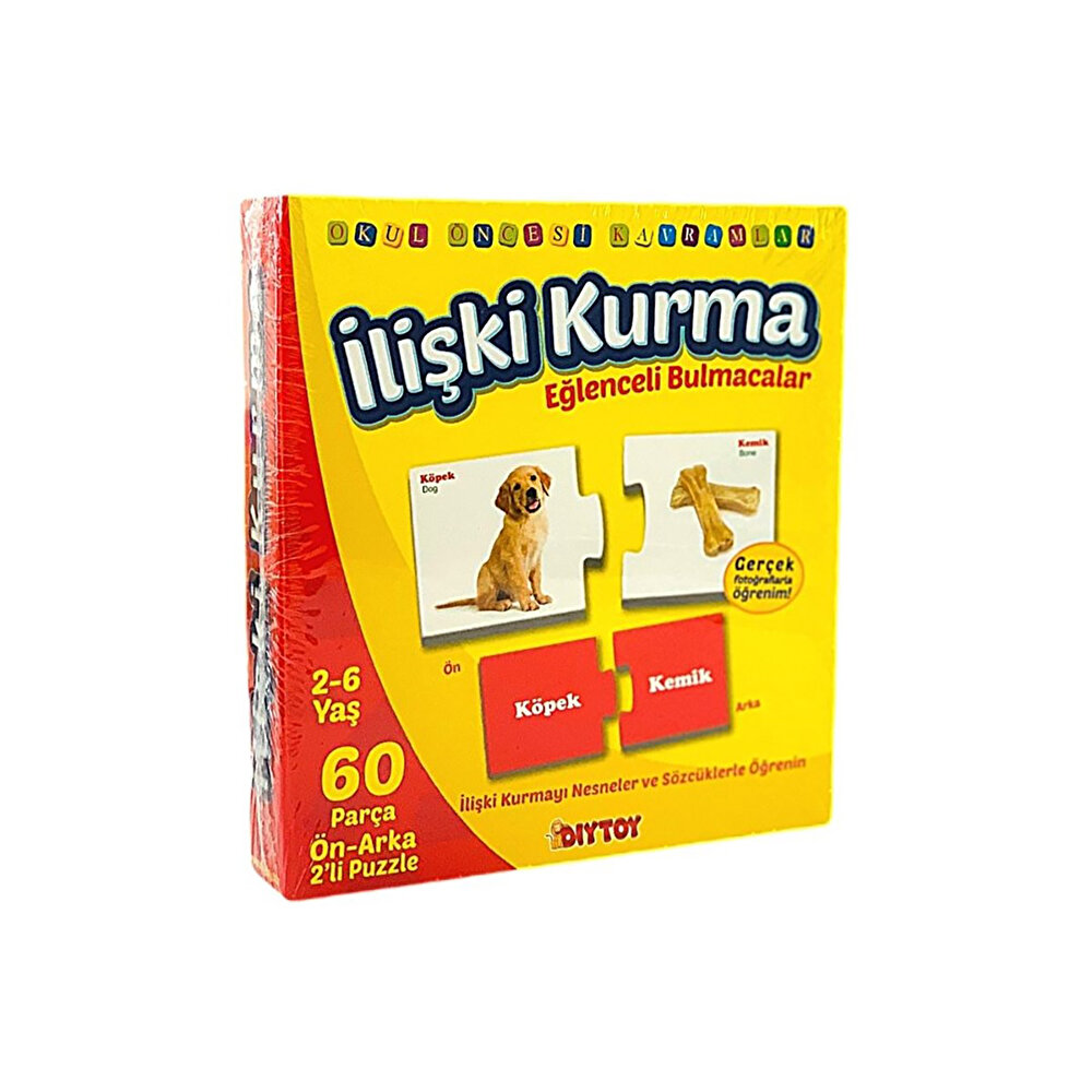 Dıy Toy Okul Öncesi İlişki Kurma Eğlenceli Bulmacalar