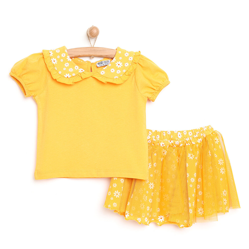 Orange Loves Pink Bluz-Etek Kız Bebek