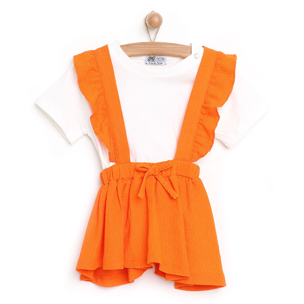 Orange Loves Pink Bluz-Jile Kız Bebek