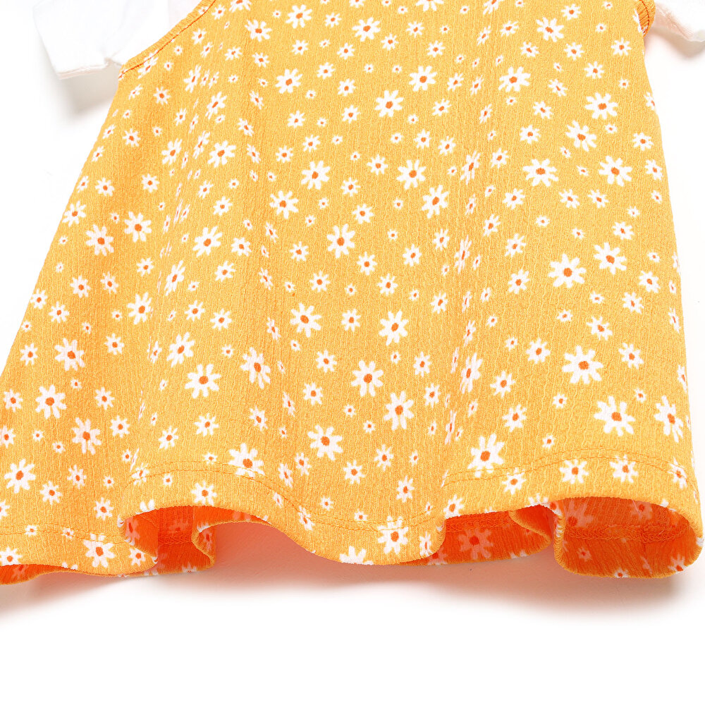 Orange Loves Pink Elbise-Tshirt