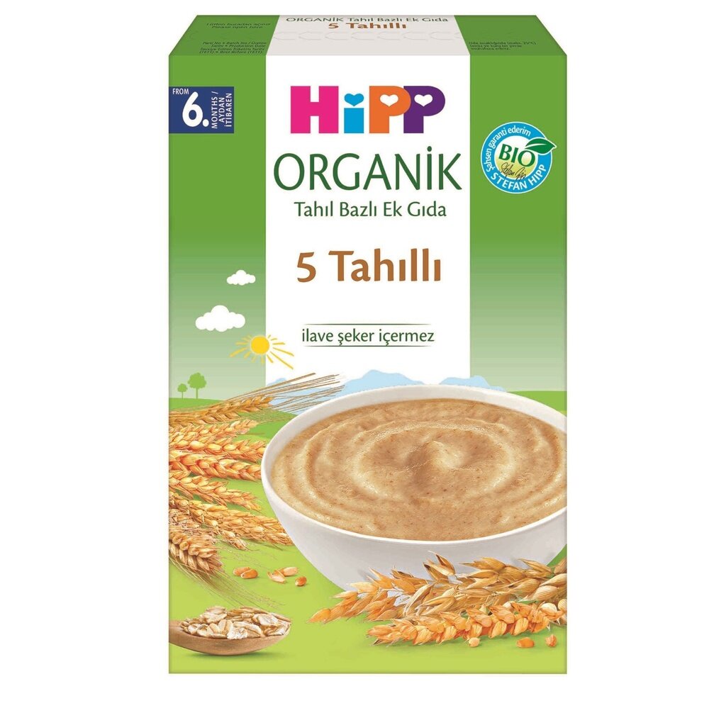 Organik 5 Tahıllı Kaşık Maması 200 gr