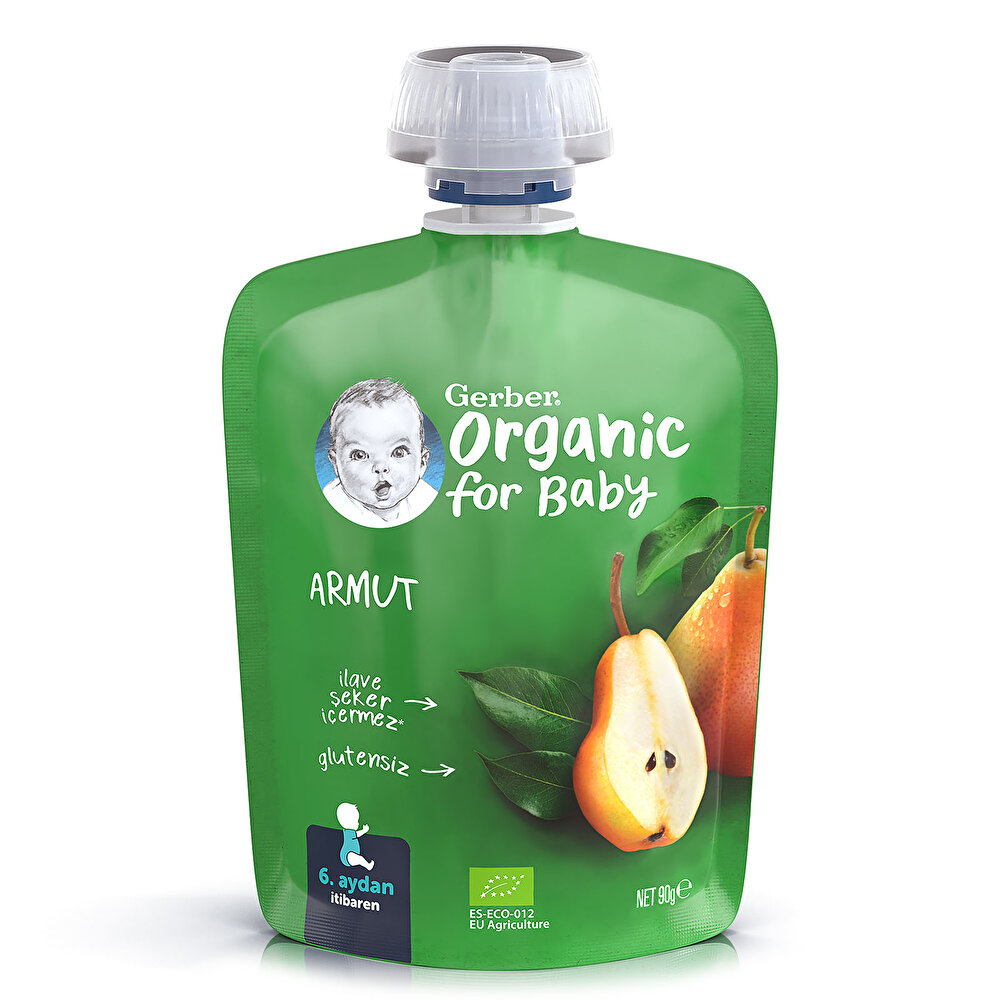 Organik Armutlu Meyve Püresi 90 gr