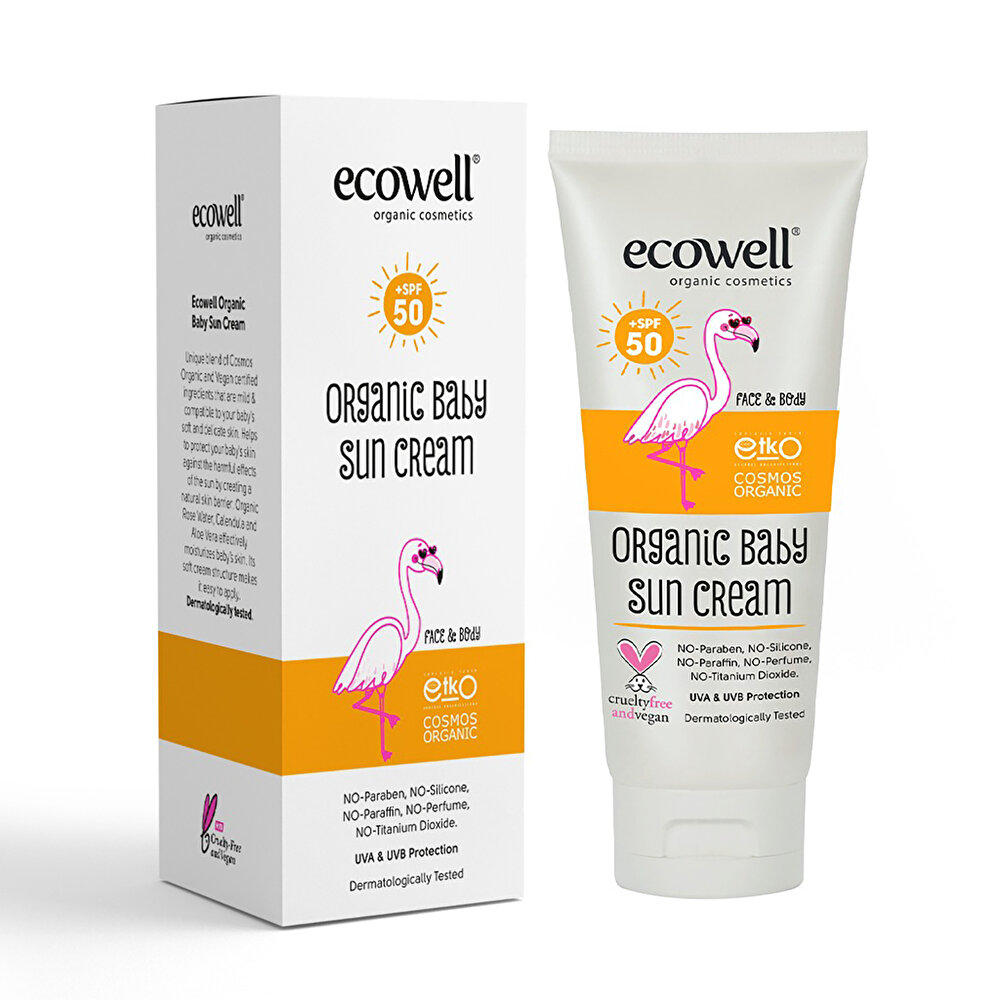 Organik Bebek Güneş Kremi SPF 50+ 110 GR