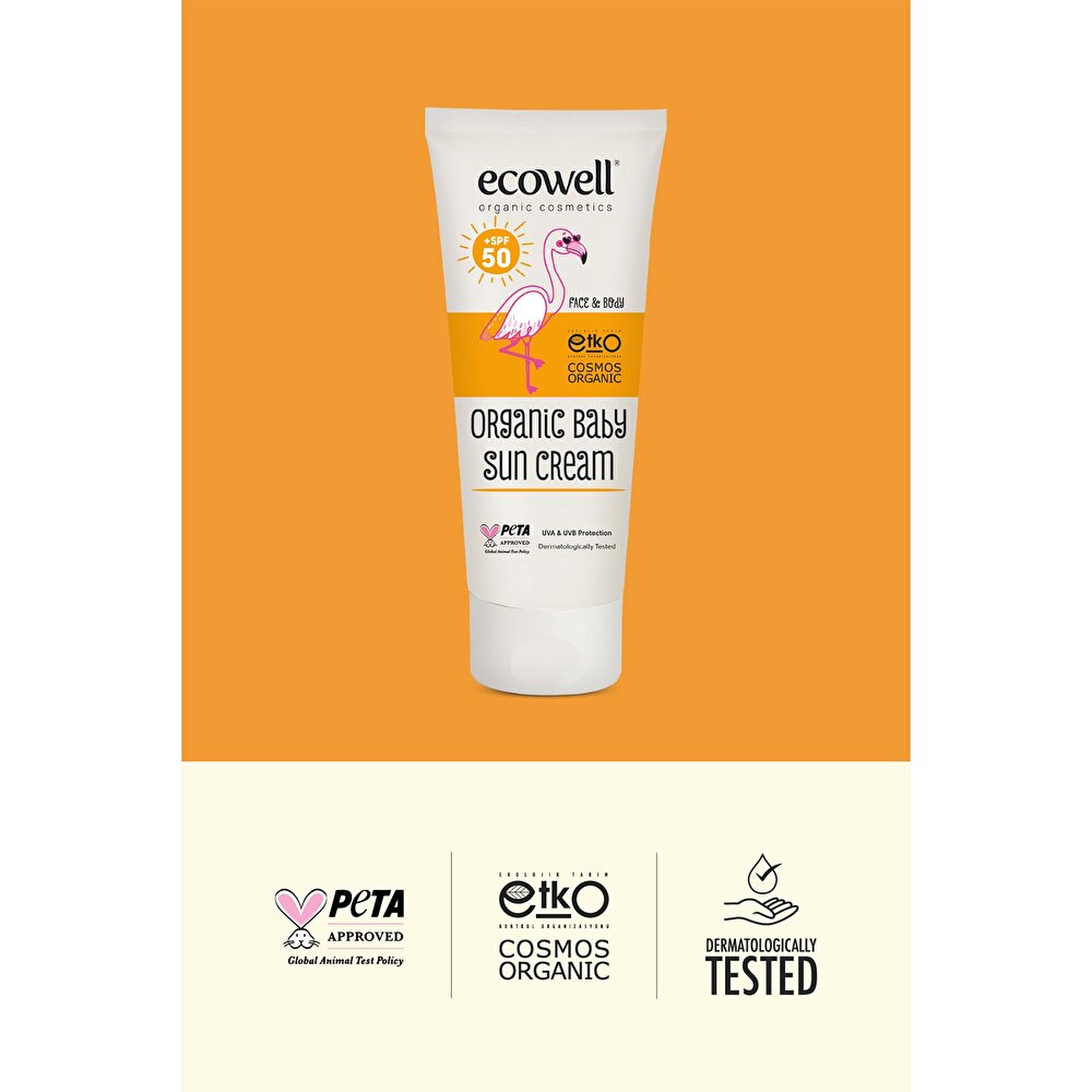 Organik Bebek Güneş Kremi SPF 50 + 110 GR