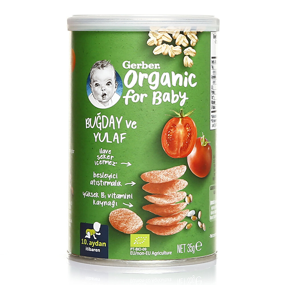 Organik Buğday Ve Yulaf Bebek Atıştırmalığı 35 gr 10+ Ay