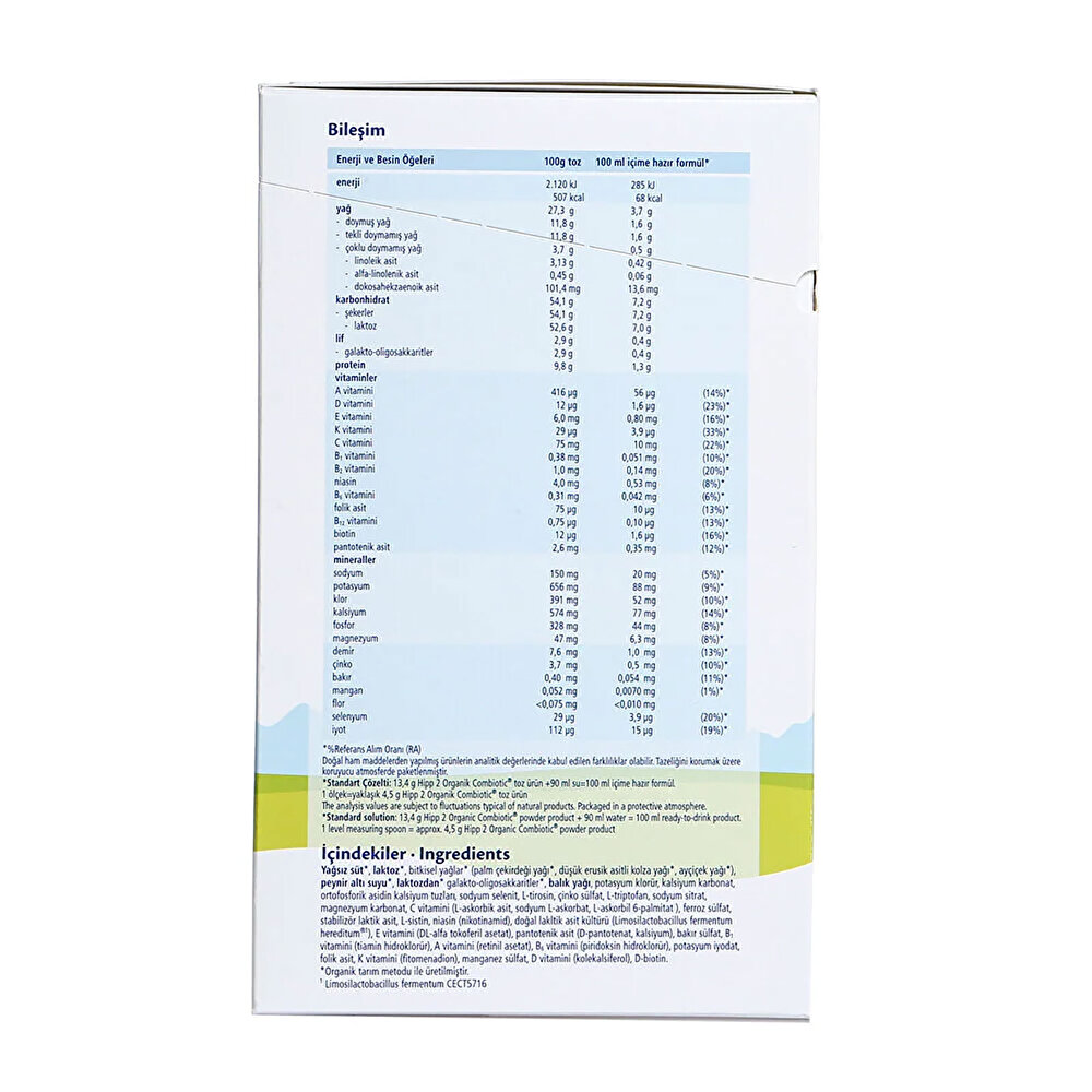 Organik Combiotic Devam Sütü 2x800 gr