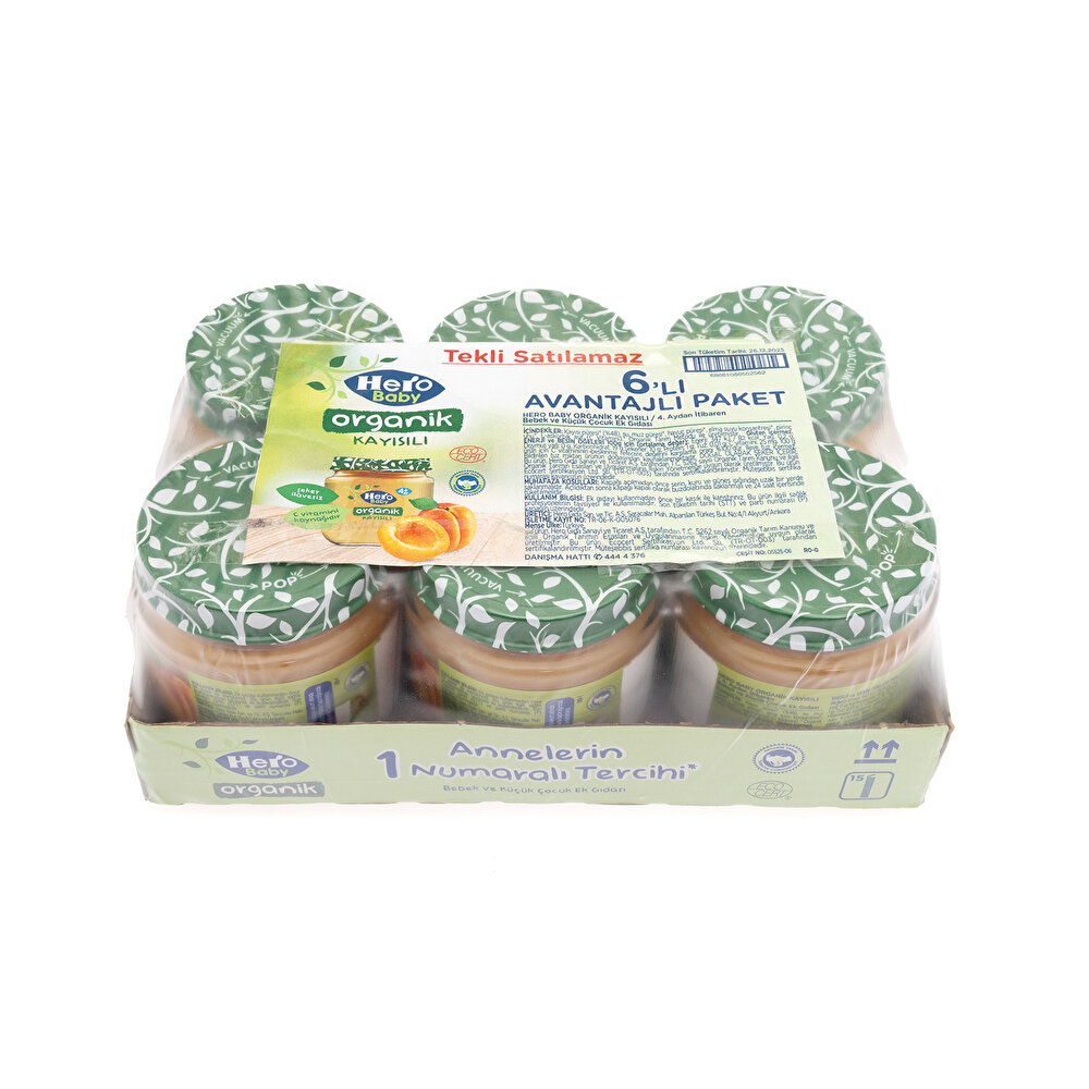 Organik Kayısılı 6'lı Avantajlı Paket