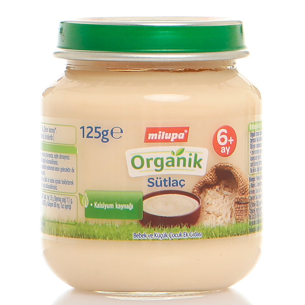Organik Sütlaç Kavanoz Maması 125 gr