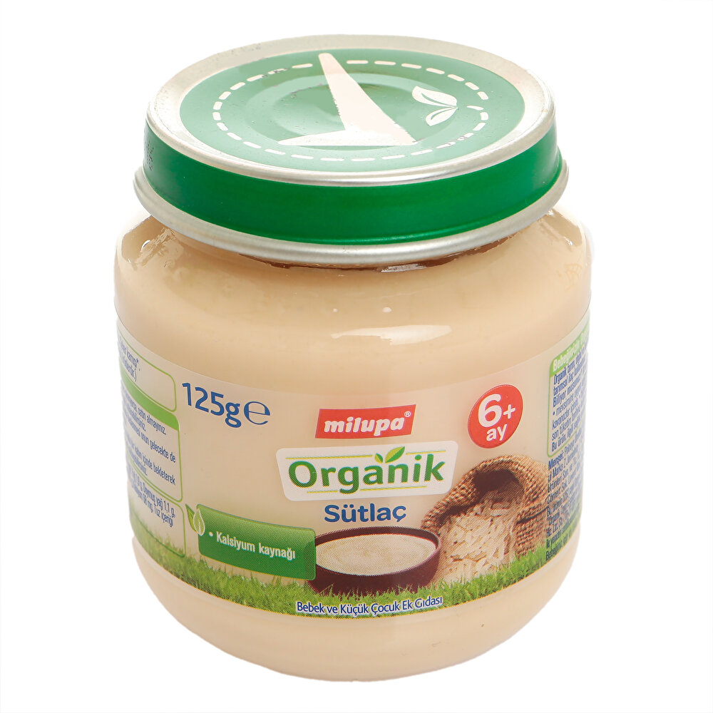 Organik Sütlaç Kavanoz Maması 125 gr