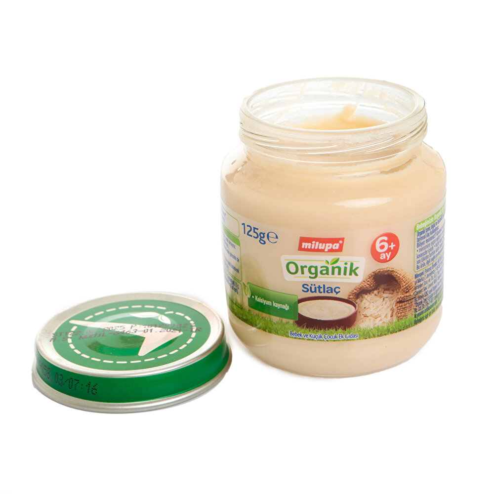 Organik Sütlaç Kavanoz Maması 125 gr