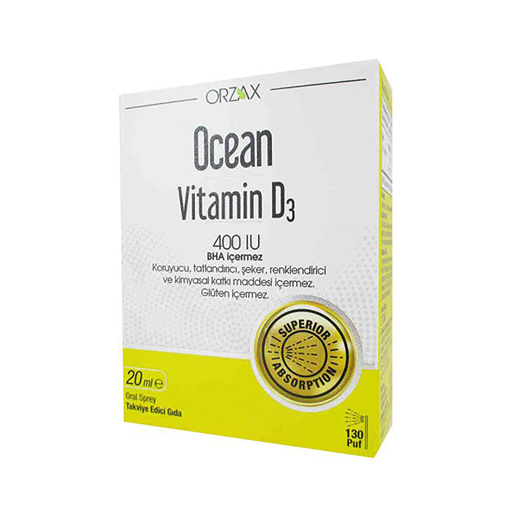 Orzax Ocean Vitamin D3 400 IU Sprey 20ml - ebebek