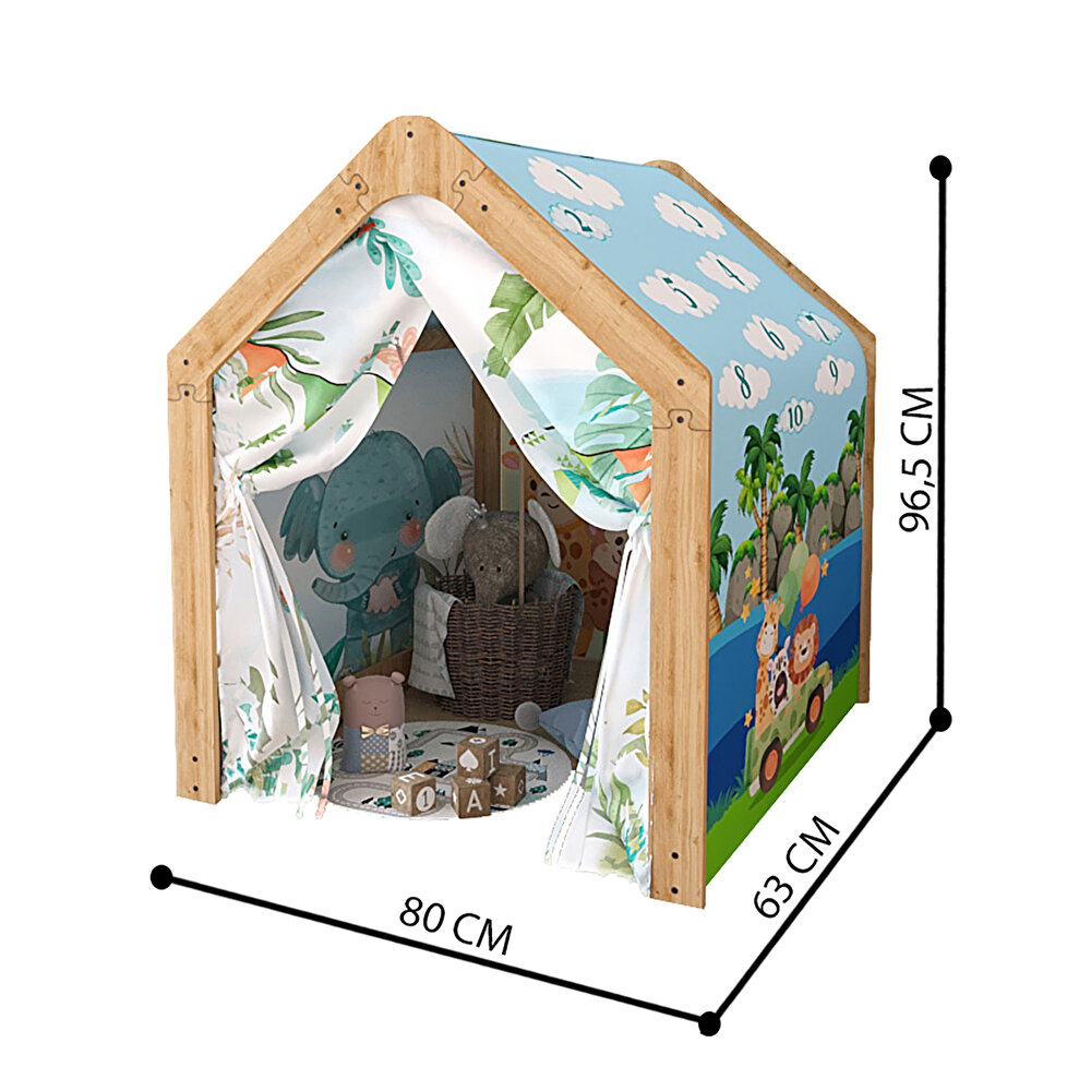 Montessori Çocuk Oyun Evi Safari 0-4 Yaş