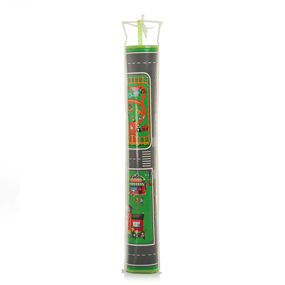 Oyun Şehri Bebek Halısı Yol Desenli Oyun Matı (100x150 cm)