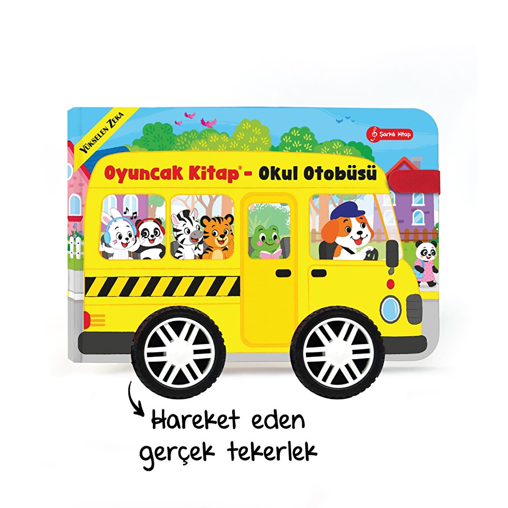 Oyuncak Kitap - Okul Otobüsü (Gerçek Tekerlekli)