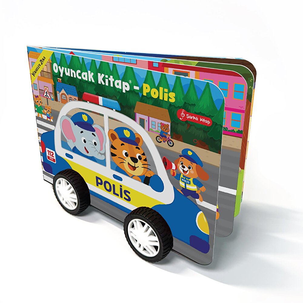 Oyuncak Kitap - Polis (Gerçek Tekerlekli)